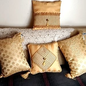 4 Sun Gold Embellished Classic Home Deco Great Trim and Fabrics Designer…